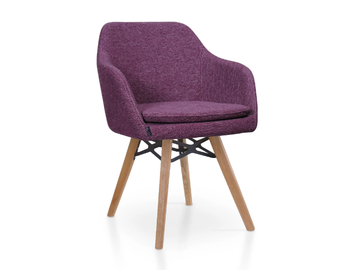 PREMIERE VITO - Fabric chair with armrests by 5A Design - view 2